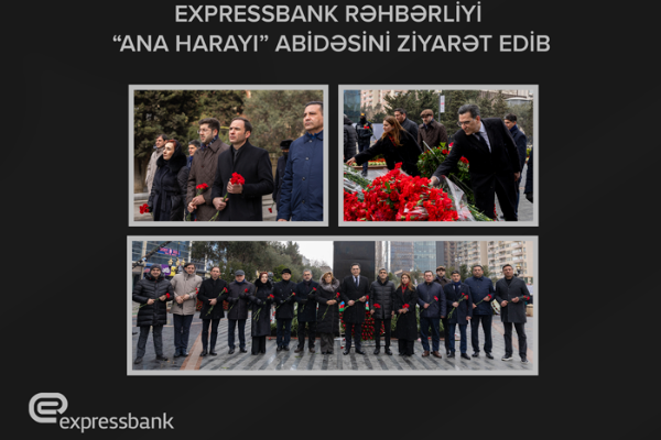 "Expressbank" rəhbərliyi “Ana harayı” abidəsiniziyarət edib